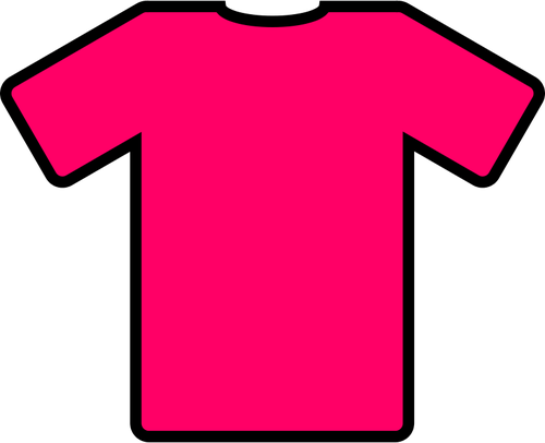Rosa immagine vettoriale t-shirt