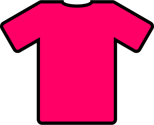 Roze t-shirt vector afbeelding