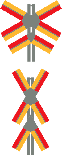 Persimpangan lalu lintas simbol vektor