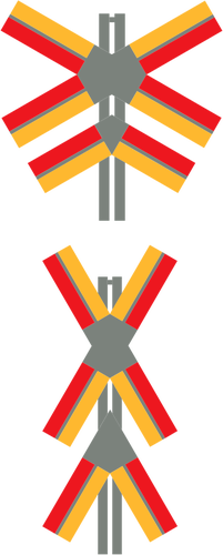 Schnittpunkt Verkehr Symbol vektor