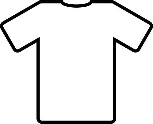 Clipart vectoriel de blanc t-shirt