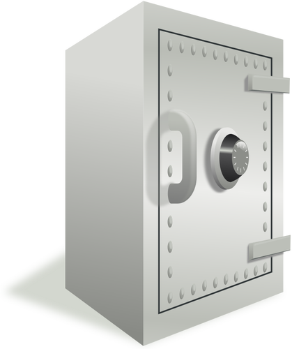 Vector image of a safe