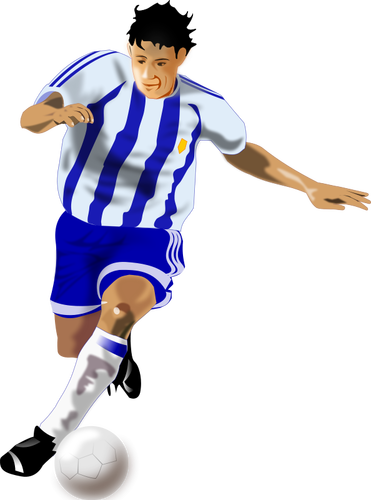 サッカー選手のベクトル画像