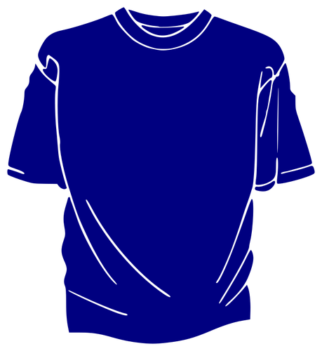 Biru T-shirt gambar