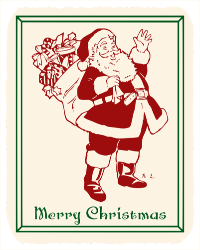 Vintage Kris Kringle poster