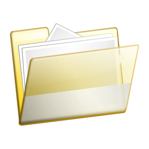 Open folder vector image