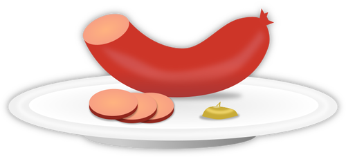 Wurst auf dem Teller