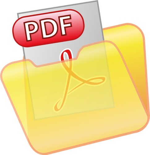 Salvar como PDF ícone vector clip-art