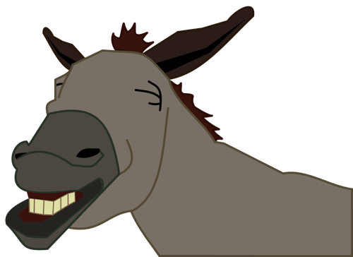 驴微笑的向量图象