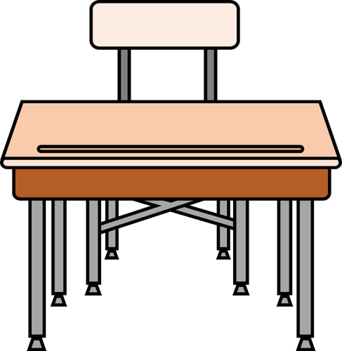 Empty school desk