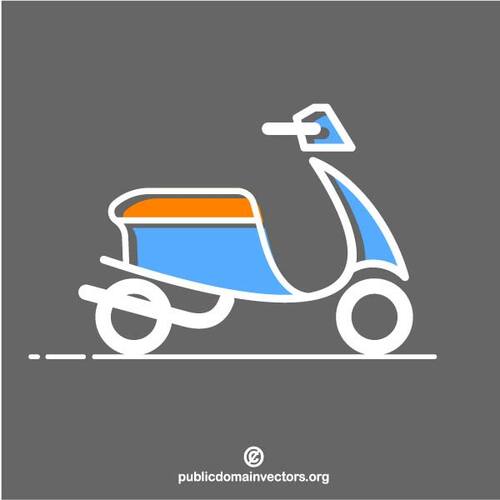 Scooter motorcykel ClipArt