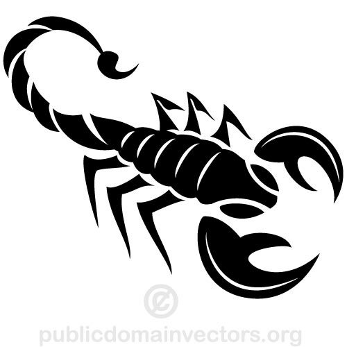 Skorpion wektor clipart