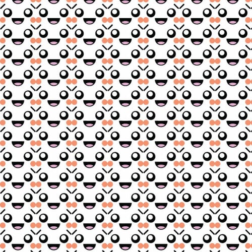 Smiling faces background pattern