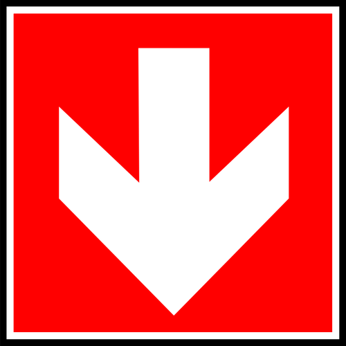 出口方向記号ラベルのベクトル イラスト