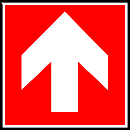 Imagem vetorial de rótulo de sinal de direção de saída