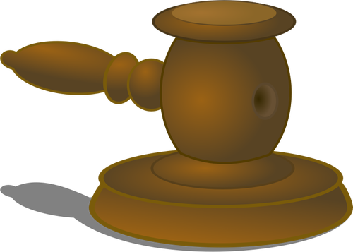 Illustrazione vettoriale di giudice martello