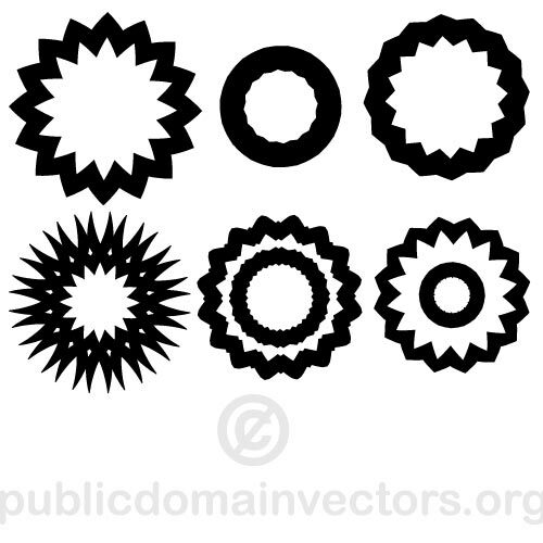 Pacote de vetor de formas geométricas