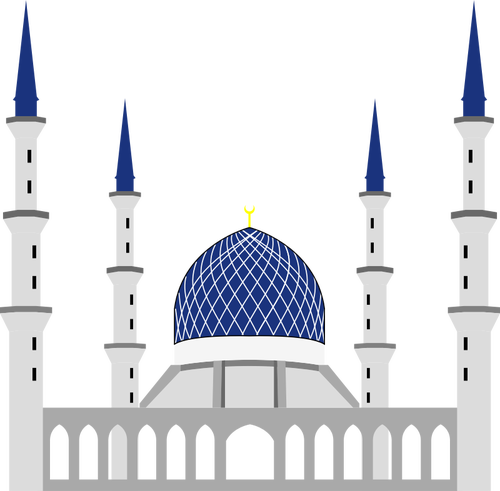 スルタン サラフッディン Abdul Aziz シャー モスク ベクトル画像