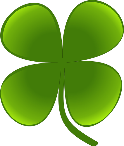 Zelený čtyři leaf clover vektorové grafiky