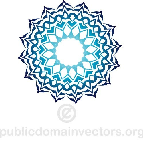 Forma vectorial ornamento