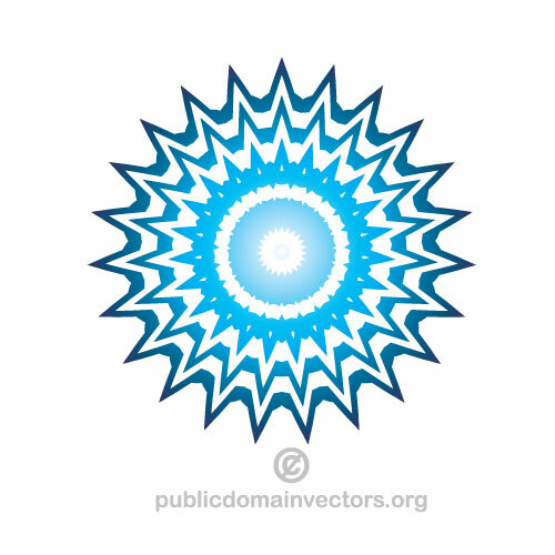 Forma vectorial geométrico azul