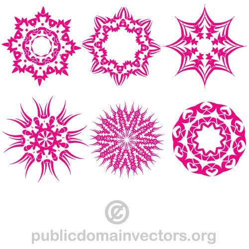 Tribale forme vector set