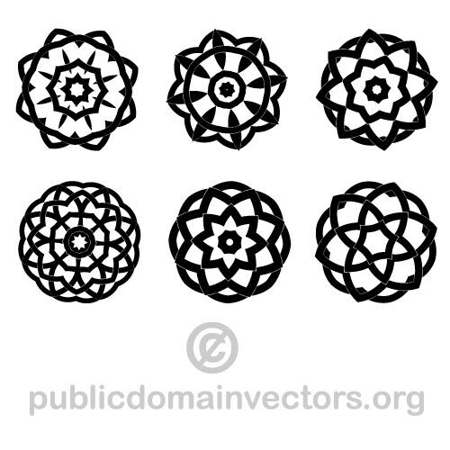 Neri geometrici vector pack