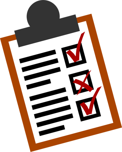 Checklista vektor icon