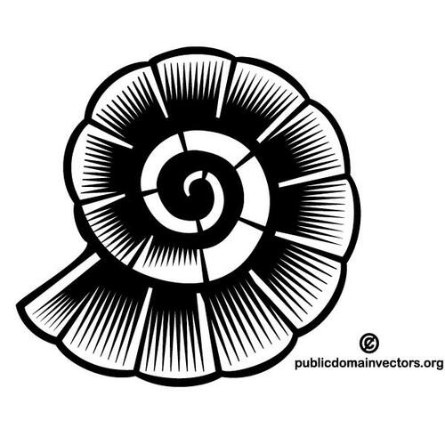 Sea shell glinsterende clip art