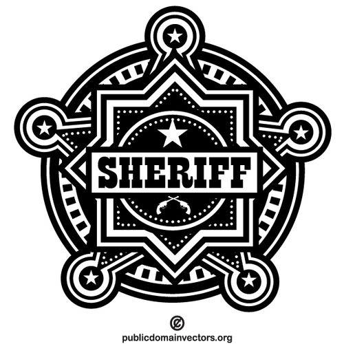 Sheriffin merkki ClipArt