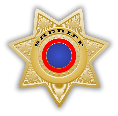 Sheriff badge vektorbild