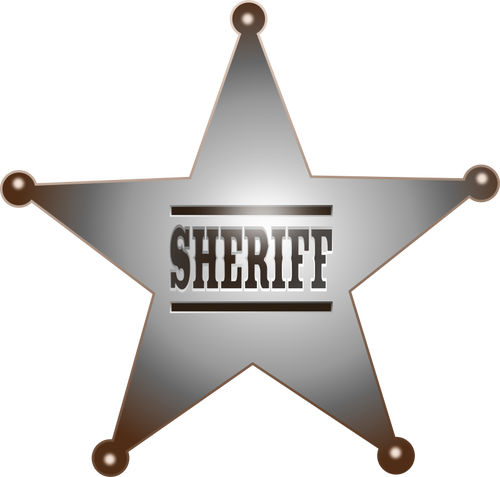 Sheriff insigna vector imagine