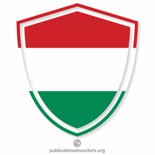 Ungarischer Flaggenschild