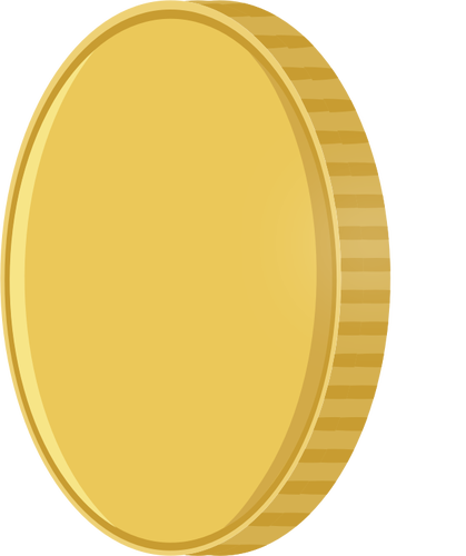 Spinnen glanzende coin vector afbeelding