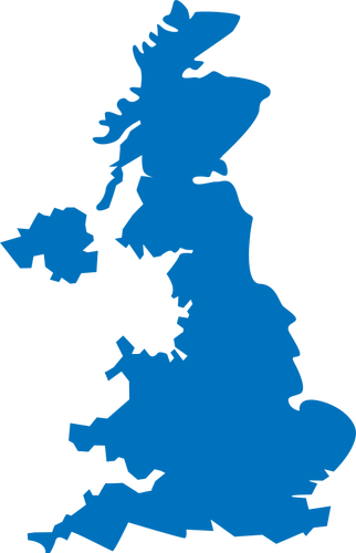 イギリス地図ベクトル画像