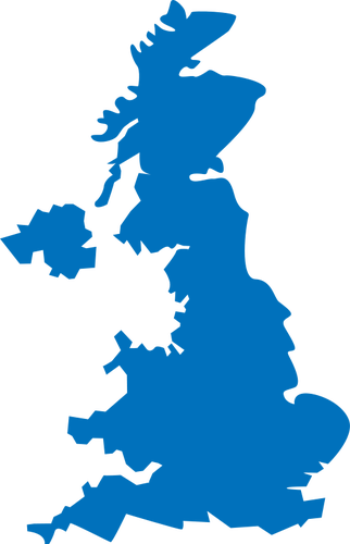 United Kingdom map vector image