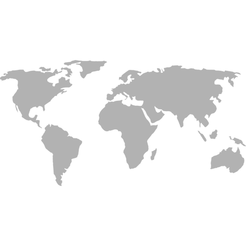 Gráficos vectoriales silueta del mapa político mundial