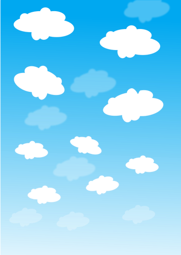 空の雲ベクトル グラフィックスで
