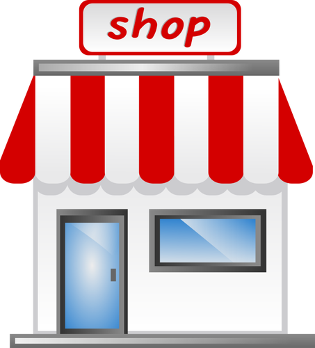 Vectorillustratie van storefront v