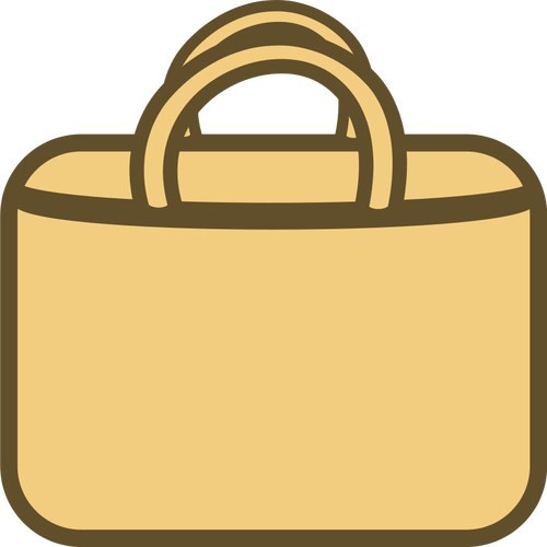 Icono simple bolsa vector