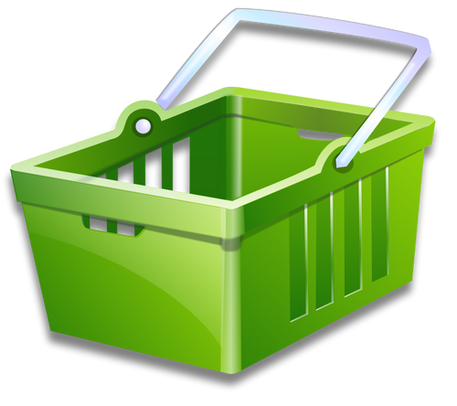 Shopping Basket-Vektor-Bild