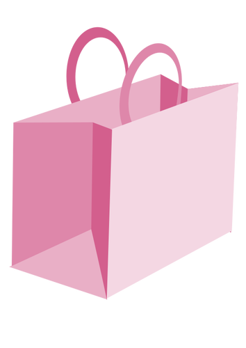 粉红色购物袋