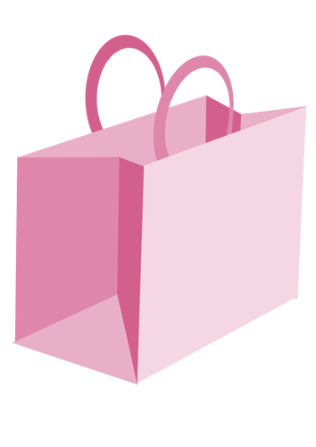 Pink shopping bag