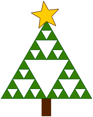 Geometrische kerstboom