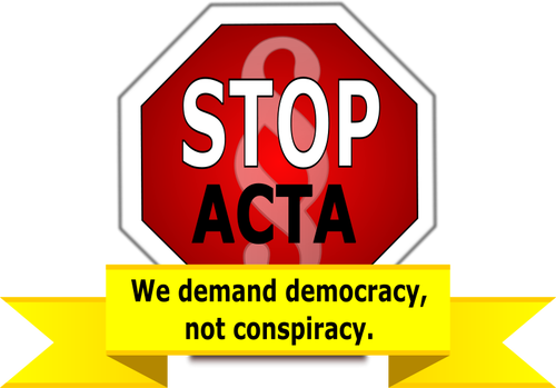 Vector Clipart ACTA parar