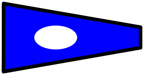 Drapeau de signal bicolore