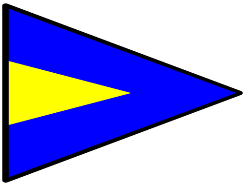 Drapeau naval triangulaire