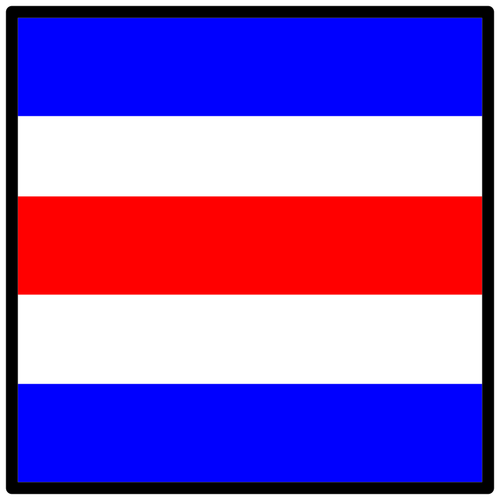 Bandiere di segnalazione in tre colori