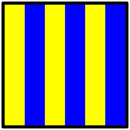 Signal flag in two colors