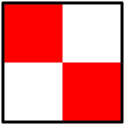 Bandera de cuatro cuadrados